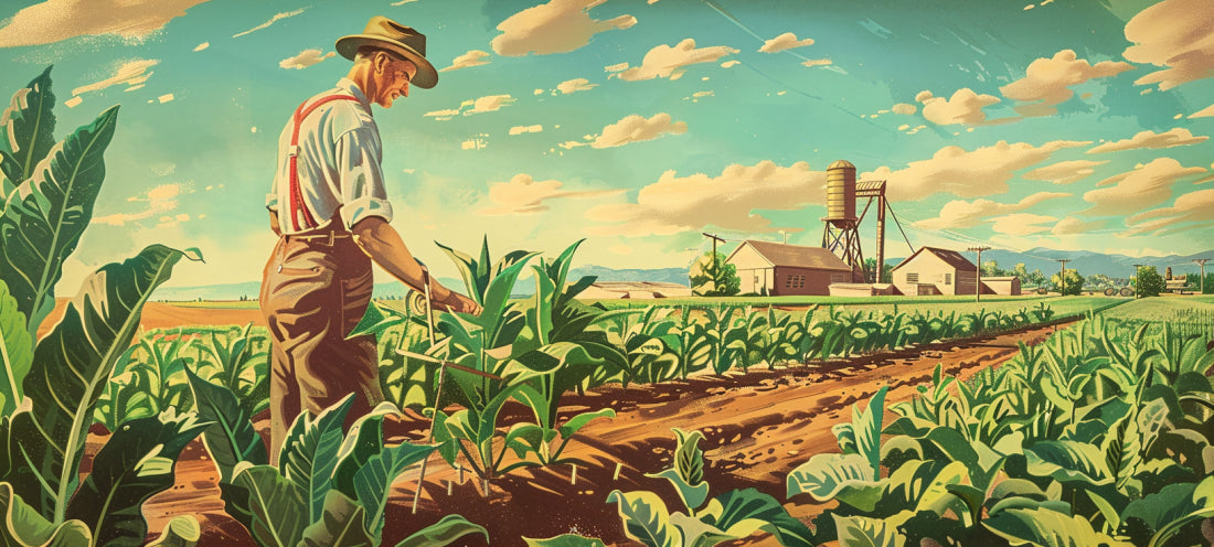 Man farming