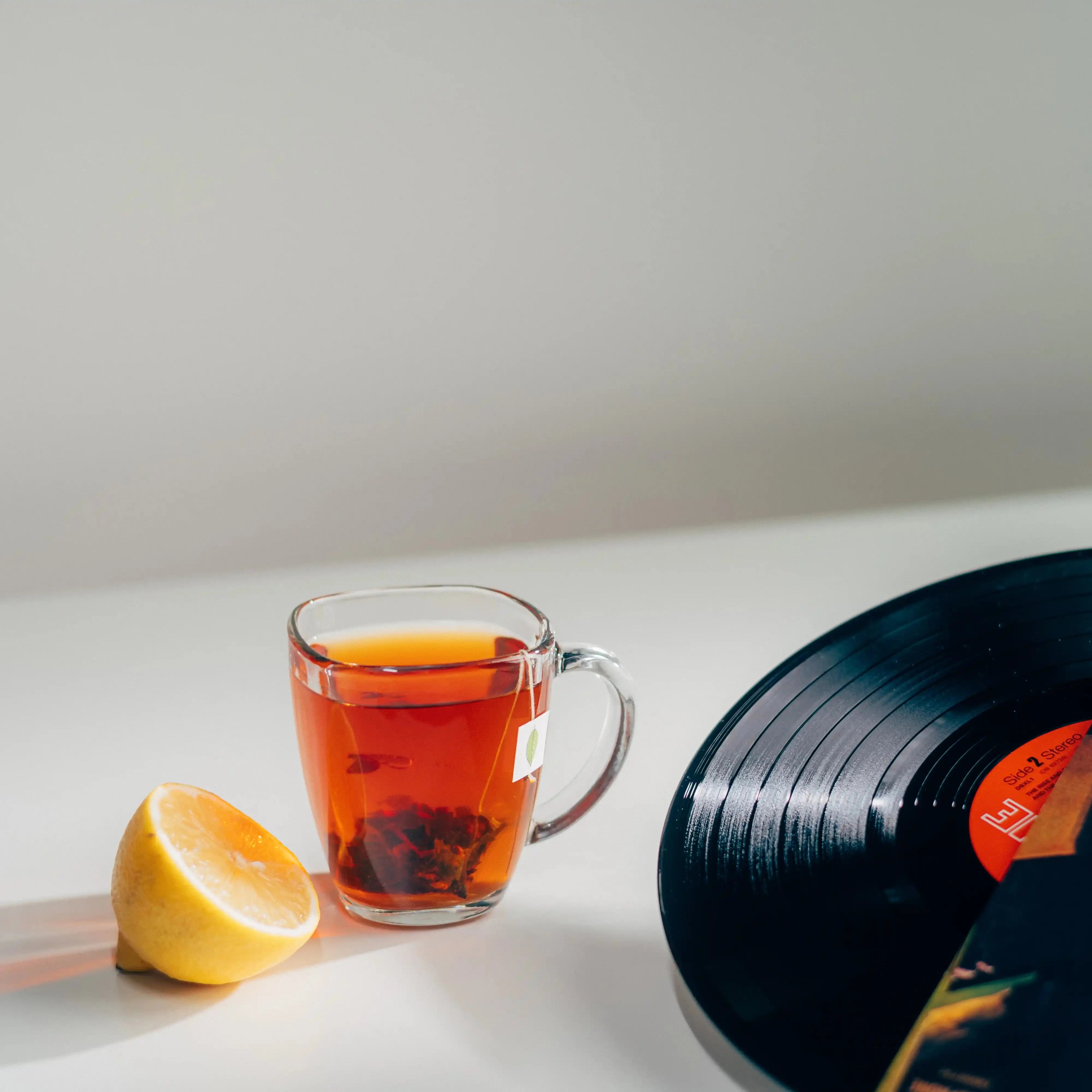 Tea for Guys Vitality Blend brewed cup