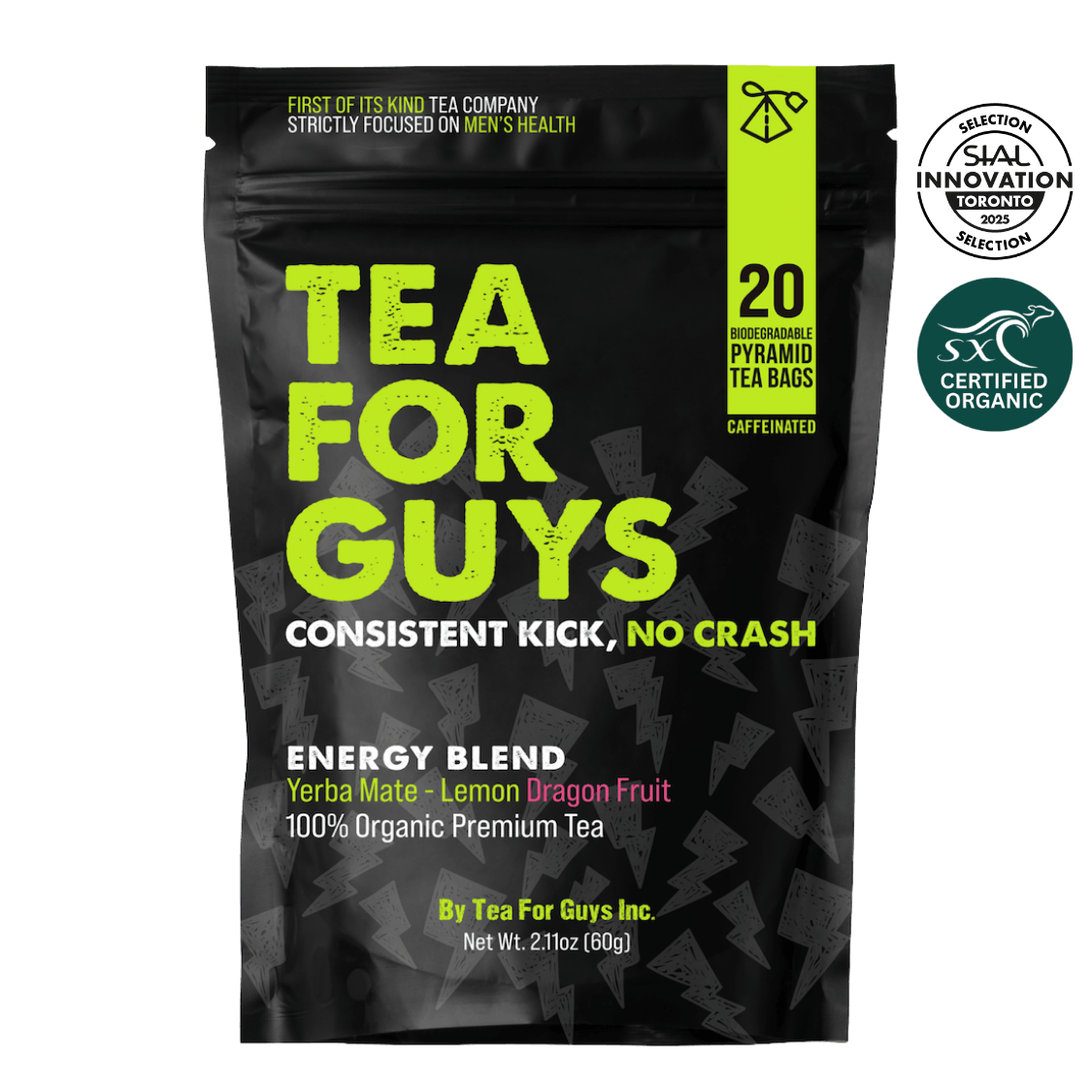 Energy Tea for Men - Herbal Boost Without the Crash - Tea for Guys ...